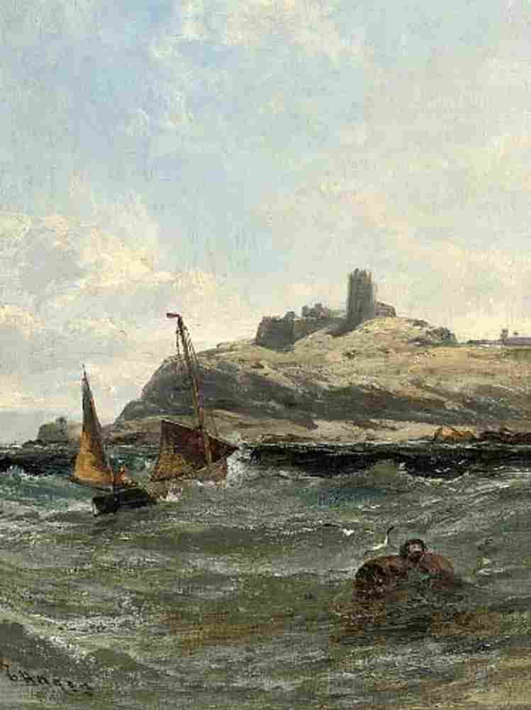 hay Vale Castle Guernsey Art A4 Photo Print