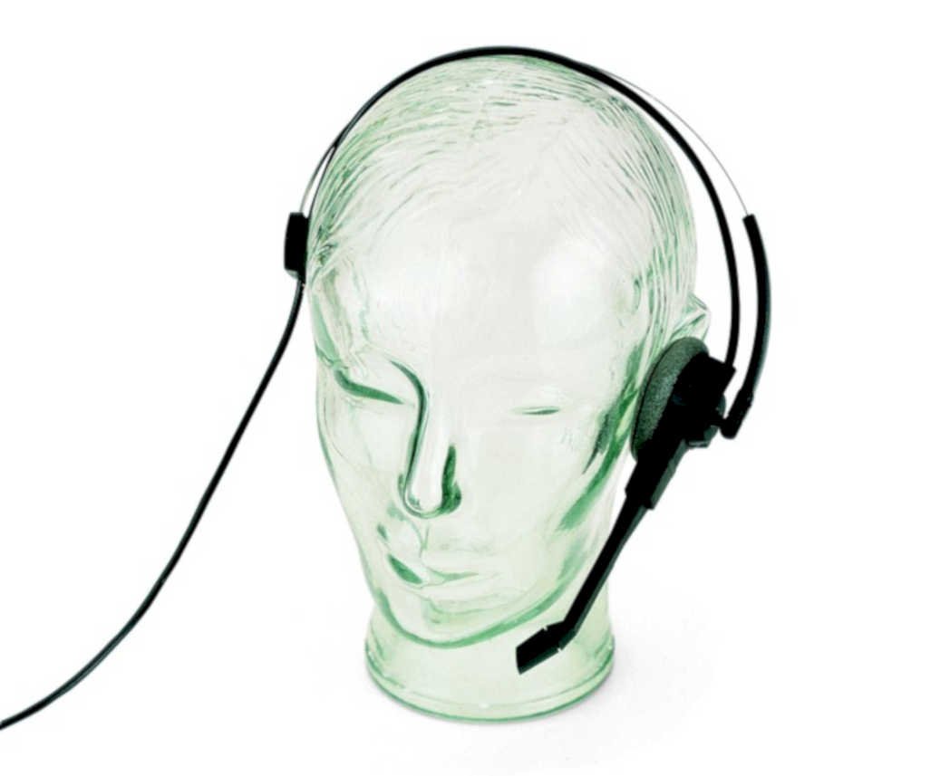 headset mannequin office1980s 1990s A4 Photo Print