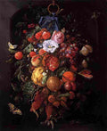 heem Festoon of Fruit and Flowers Art A4 Photo Print