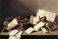 heem Still Life of Books Art A4 Photo Print