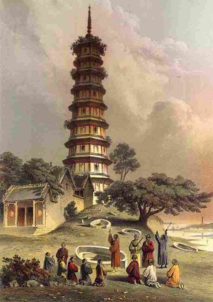 heine Pagoda at Whampoa Art A4 Photo Print