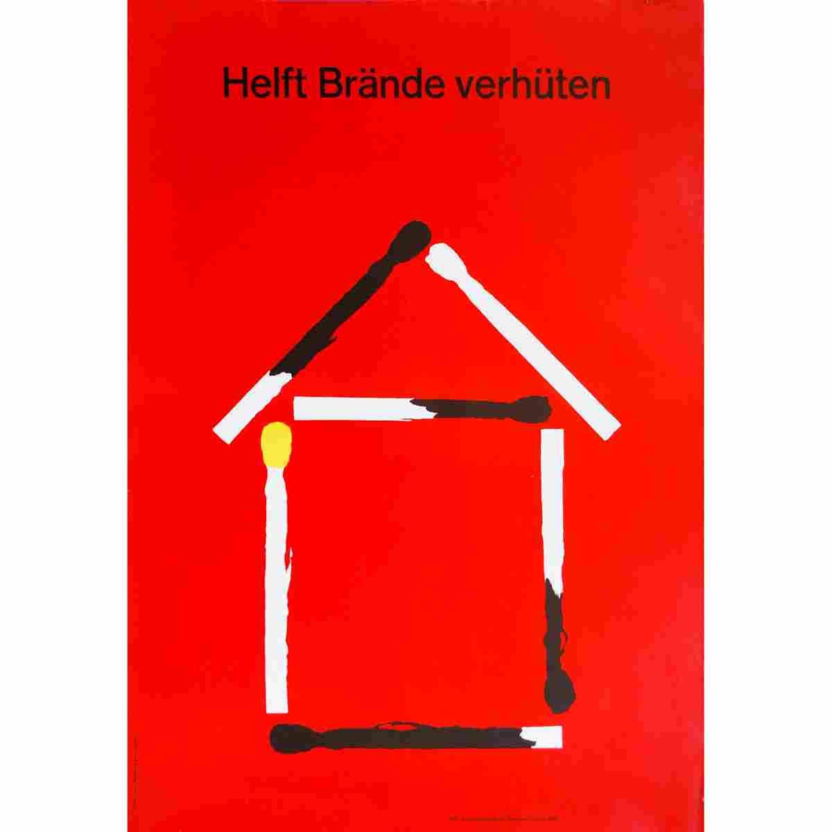 heini fischer corso helft braende verhueten 1957 2 Advert A4 Photo Print