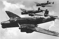 heinkel he111 formation Vintage world war A4 Photo Print