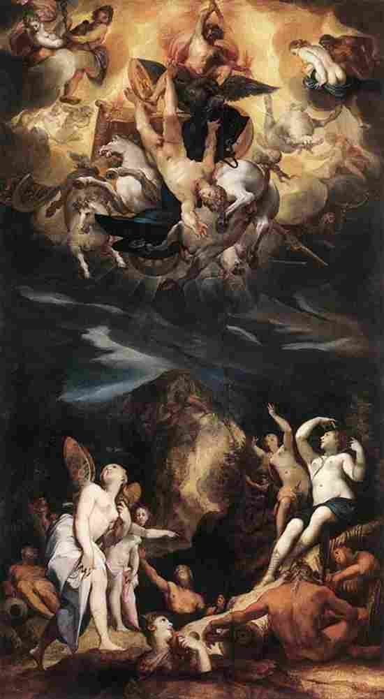 heintz The Fall of Phaethon Art A4 Photo Print