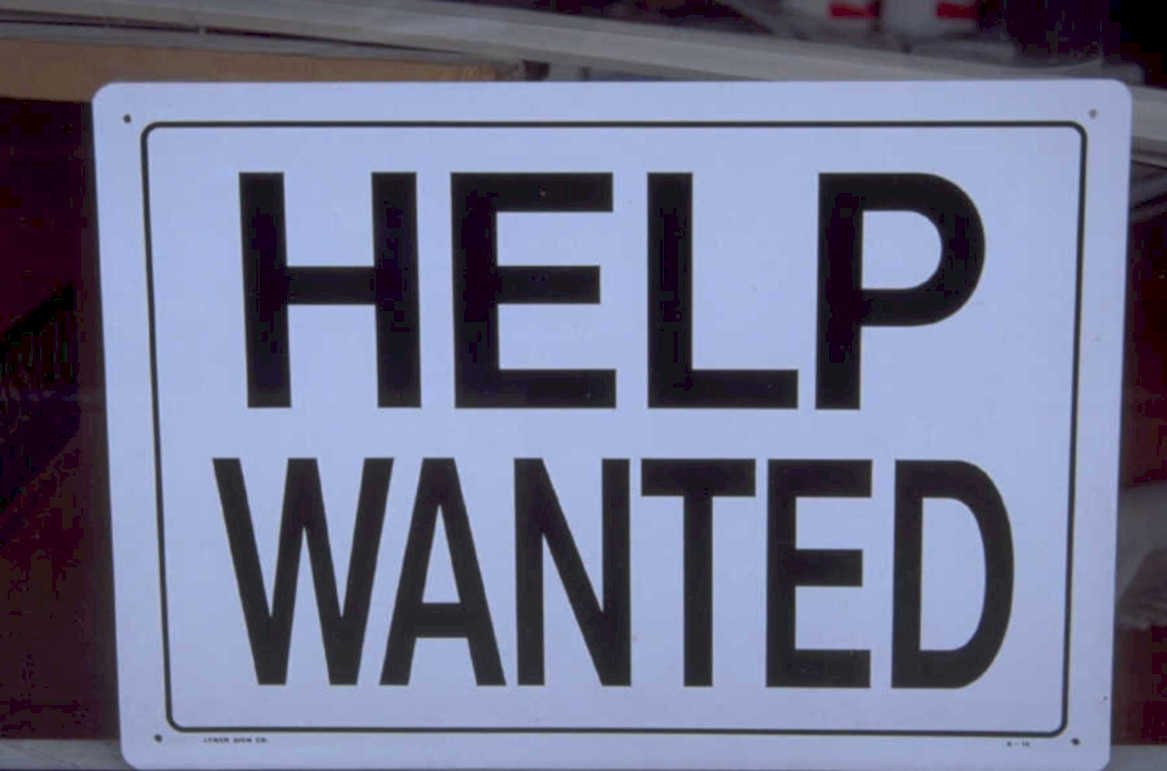 help wanted sign 1980s 1990s A4 Photo Print