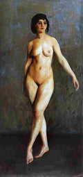 hen Figure in Motion Art A4 Photo Print