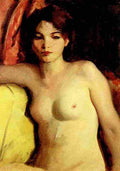 hen Seated Lady Art A4 Photo Print