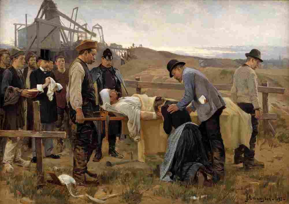 henn A Wounded Worker Art A4 Photo Print