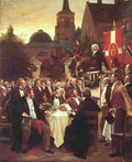 henn Banquet at the Scandinavian Scientist Conference Art A4 Photo Print
