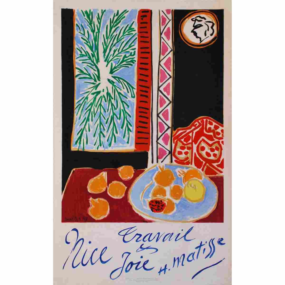 henri matisse nice travail et joie 1949 2 Advert A4 Photo Print