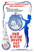 her bikini never got wet  01 film star poster A4 Photo Print