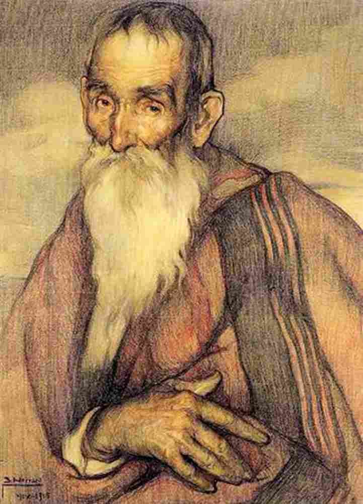 herran old man Art A4 Photo Print