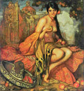 herran woman with fruit Art A4 Photo Print