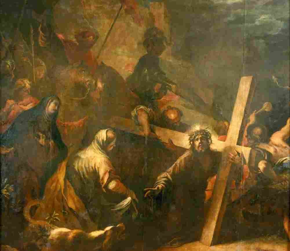 herrera the younger christ carrying the cross Art A4 Photo Print