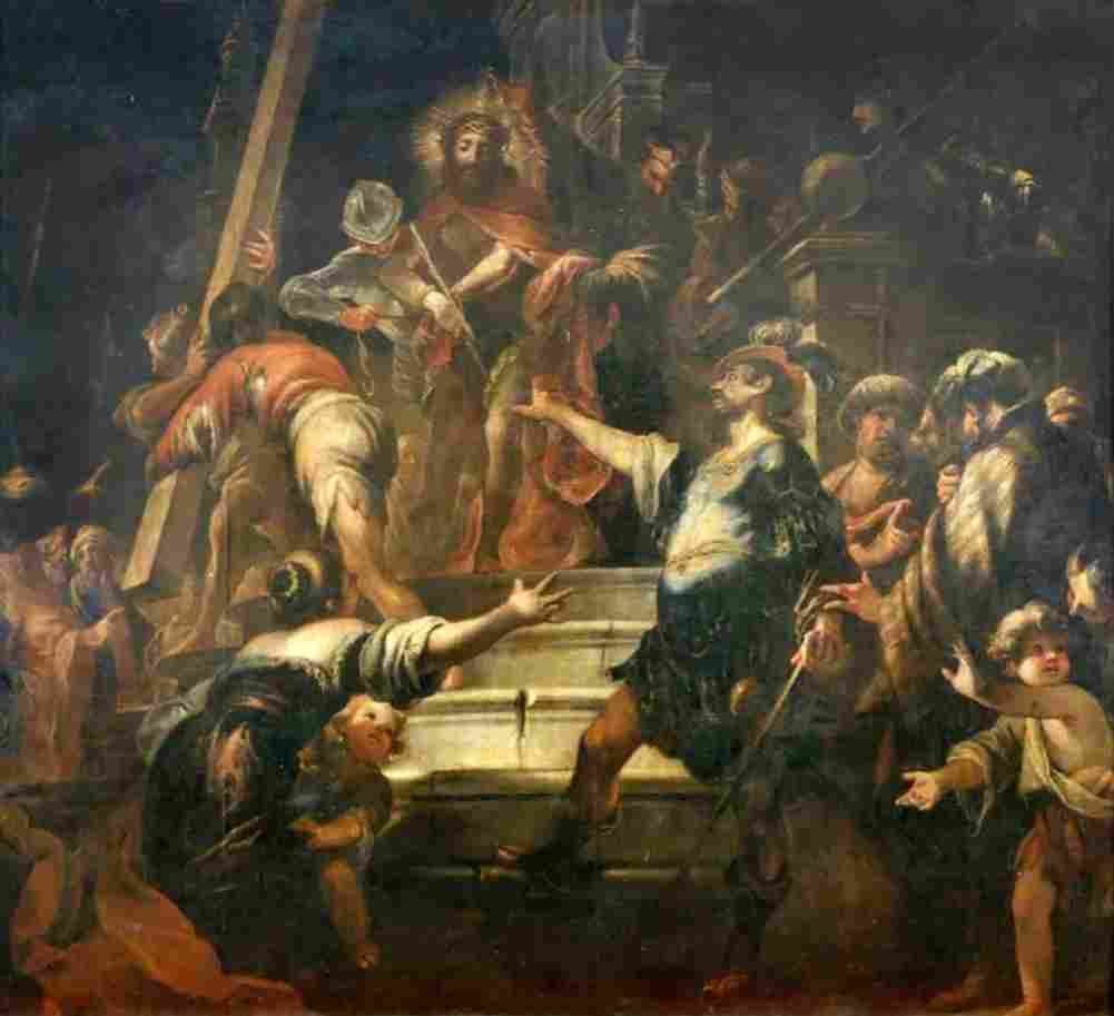 herrera the younger christ sentenced to death by pontius pilate Art A4 Photo Print