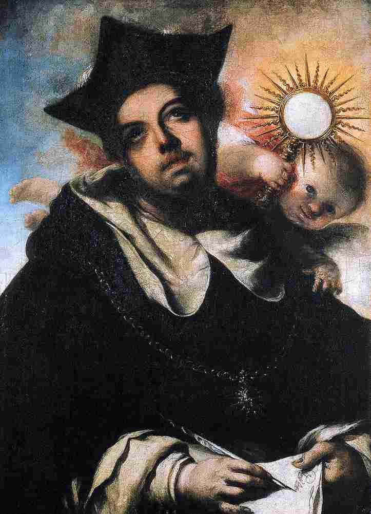herrera the younger saint thomas aquinas Art A4 Photo Print
