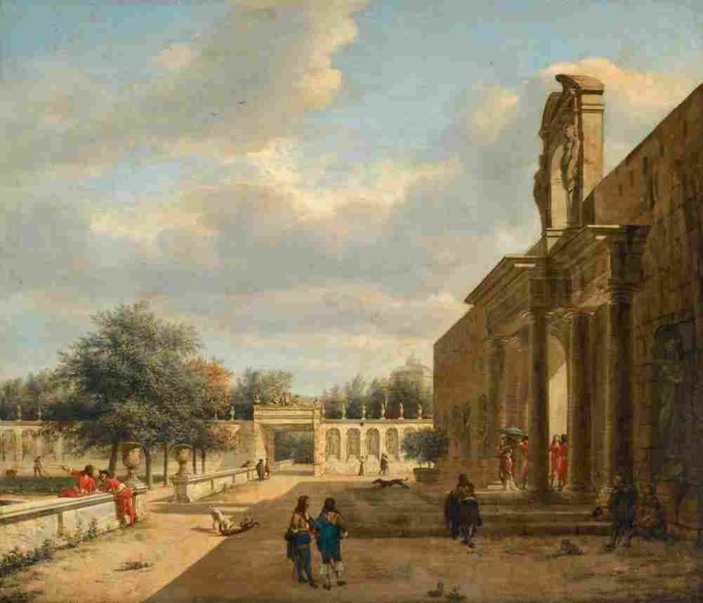 heyden van der jan a palatial garden Art A4 Photo Print