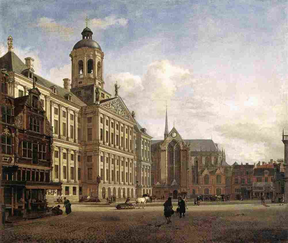 heyden van der jan dam square Art A4 Photo Print
