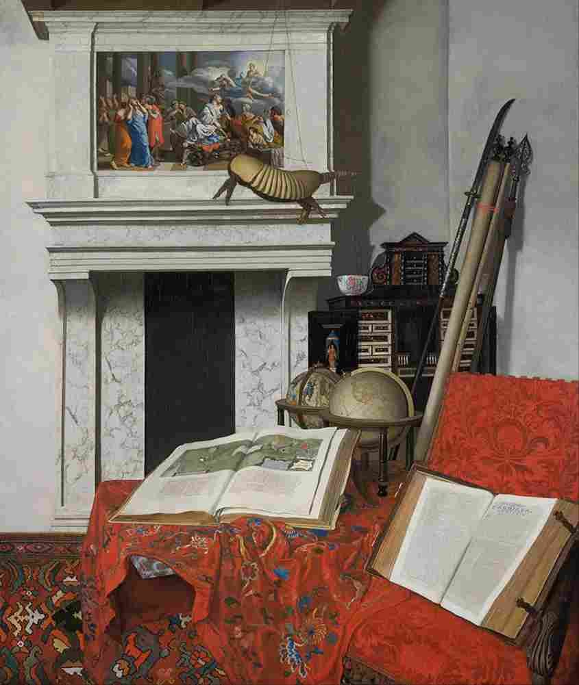 heyden van der jan room corner with curiosities Art A4 Photo Print