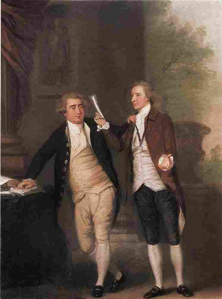 hickey Edmund Burke in Conversation with Charles James Fox Art A4 Photo Print