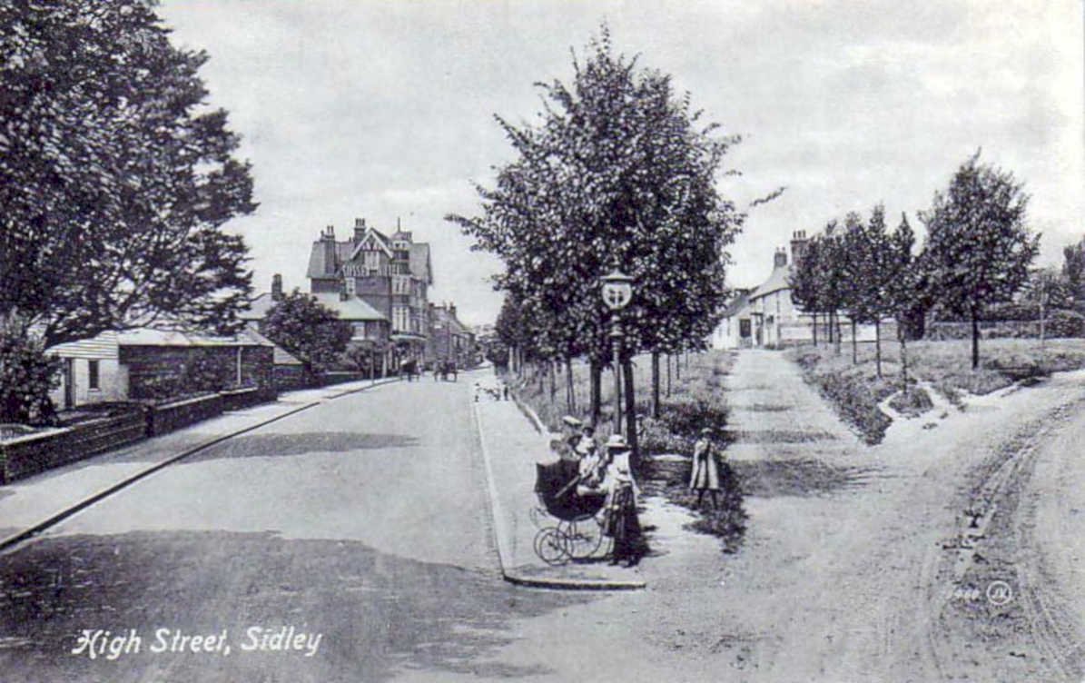 high street sidleyVintage 1880s 1900s A4 Photo Print