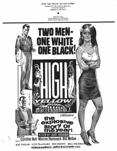 high yellow  01 film star poster A4 Photo Print