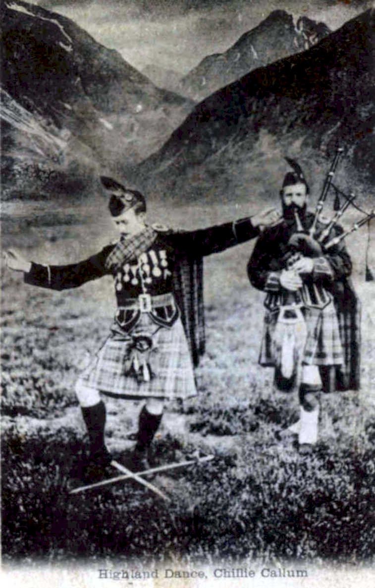 highland dance callumVintage 1880s 1900s A4 Photo Print