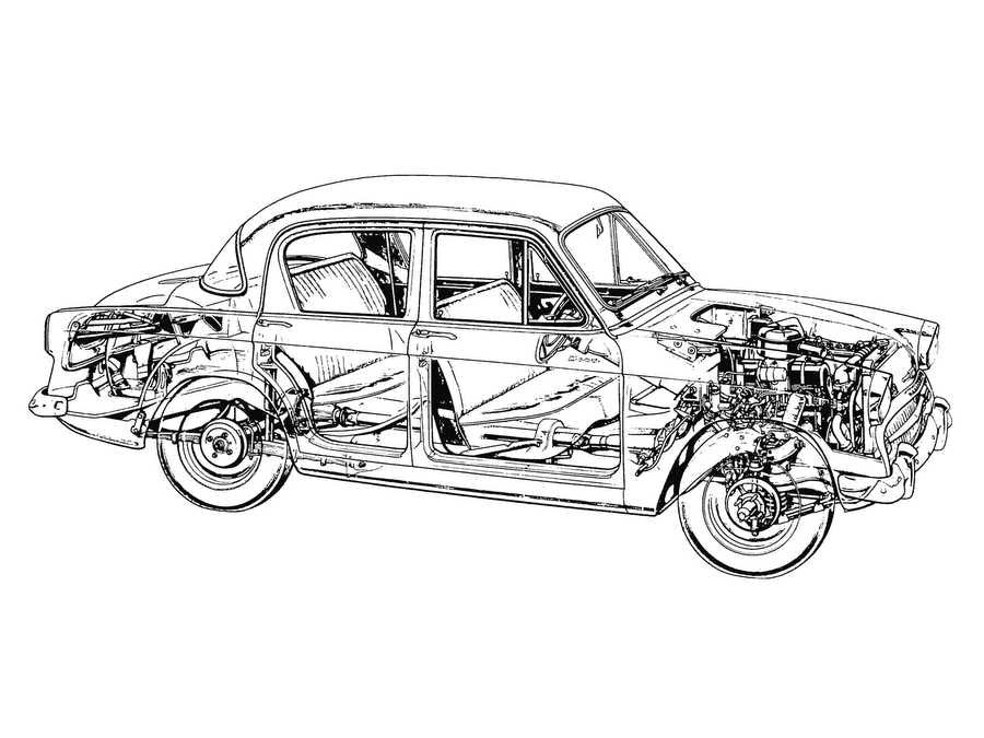 hillman minx cutaway A4 Photo Print