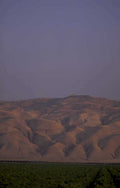 hills sunset farmland 1980s 1990s A4 Photo Print