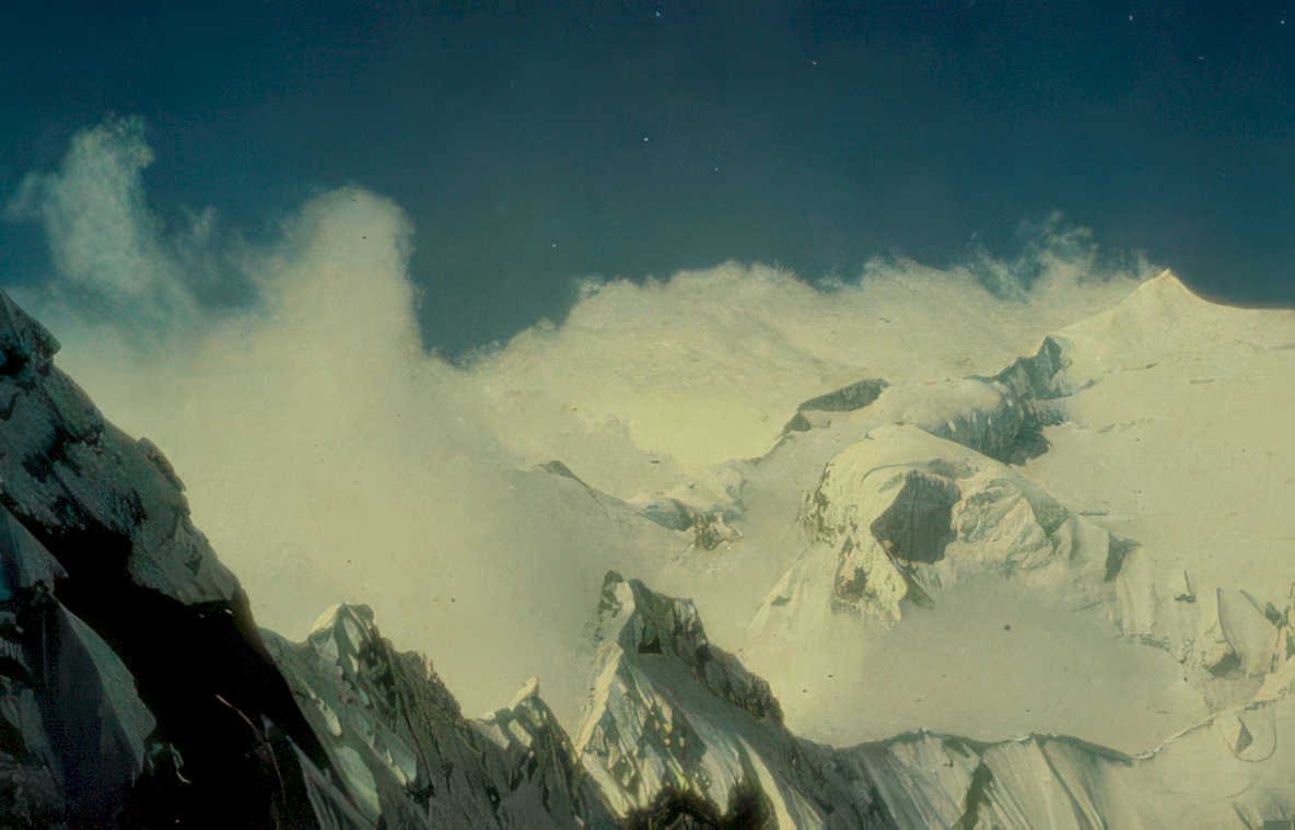 himalayan snowscape clouds Vintage A4 Photo Print