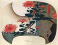 hiroshige Chrysanthemums Art A4 Photo Print