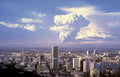 hiroshima mushroom skyline Vintage A4 Photo Print