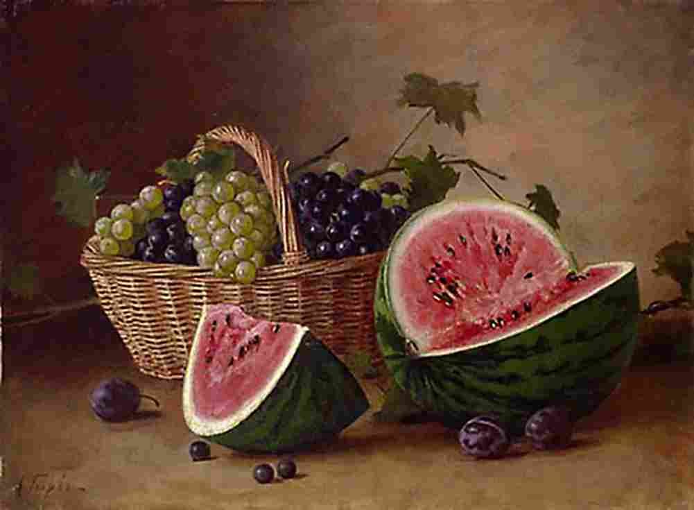 hirv alfred still life with fruit Art A4 Photo Print
