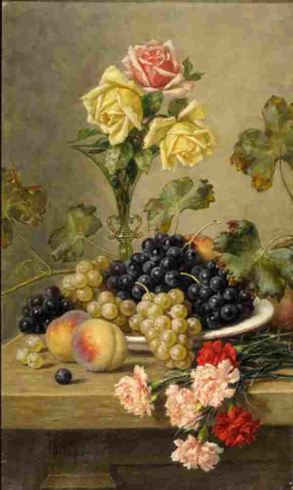 hirv alfred still life with grapes Art A4 Photo Print
