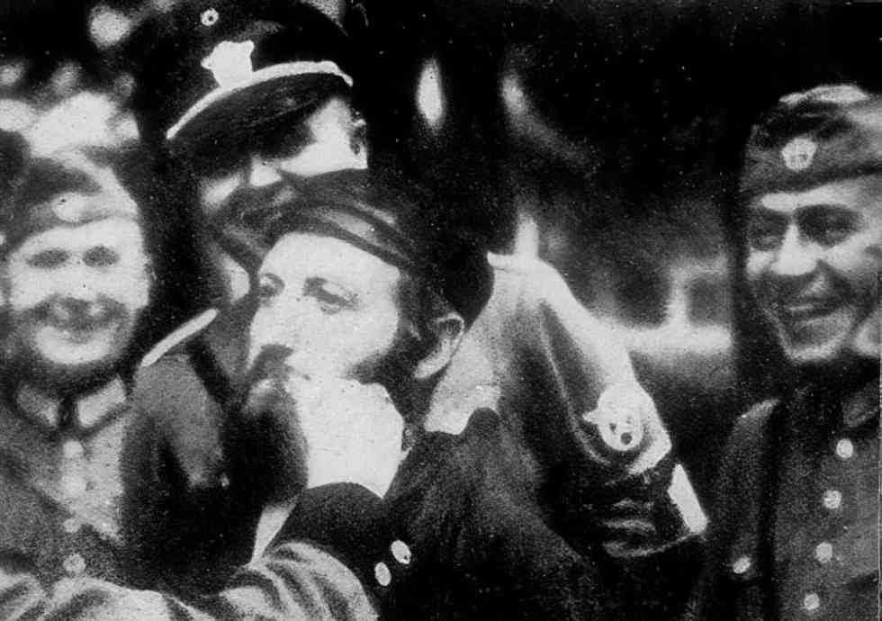 hitler officers kristallnacht Vintage world war A4 Photo Print