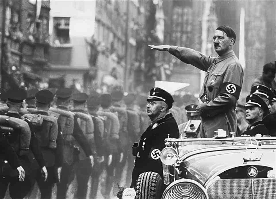 hitler parade 1934 Vintage world war A4 Photo Print