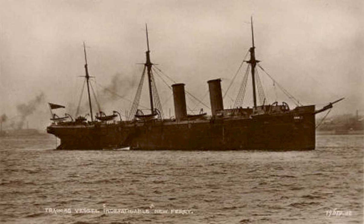 hms indefatigable ferryVintage 1880s 1900s A4 Photo Print