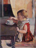 hod Child at the Table Art A4 Photo Print