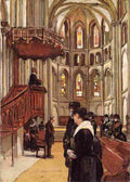 hod Prayer in the Saint Pierre Cathedral Art A4 Photo Print