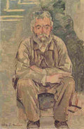 hod Sitting Bearded Man Art A4 Photo Print