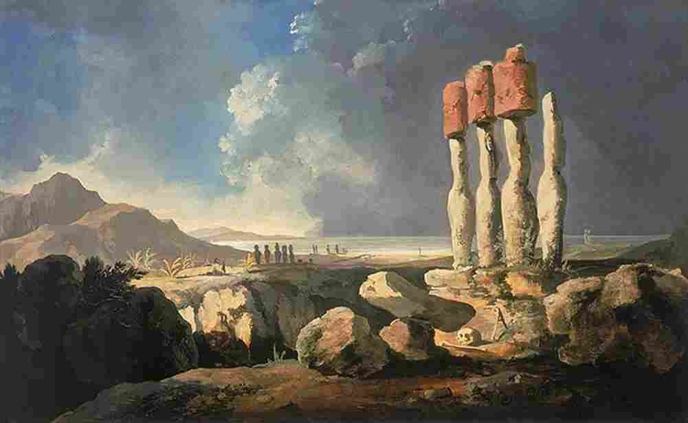 hodges Easter Island Art A4 Photo Print