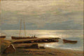 hoffmann oskar dusk on a beach Art A4 Photo Print