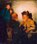 hoffmann oskar farmers are chatting Art A4 Photo Print