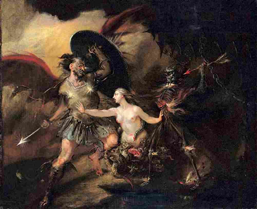 hog Satan Sin and Death Art A4 Photo Print