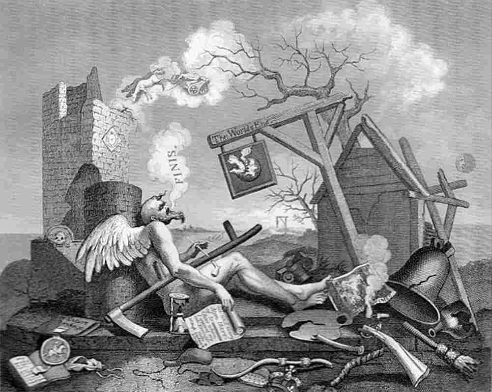 hogarth the bathos Art A4 Photo Print