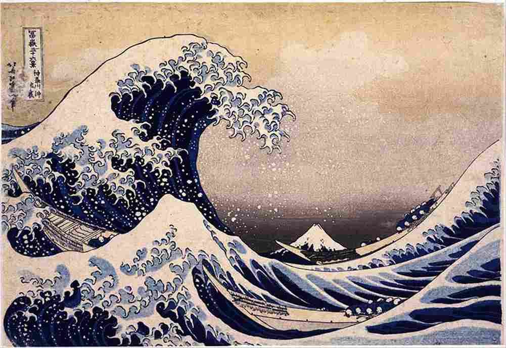 hokusai In the Well of the Great Wave Art A4 Photo Print