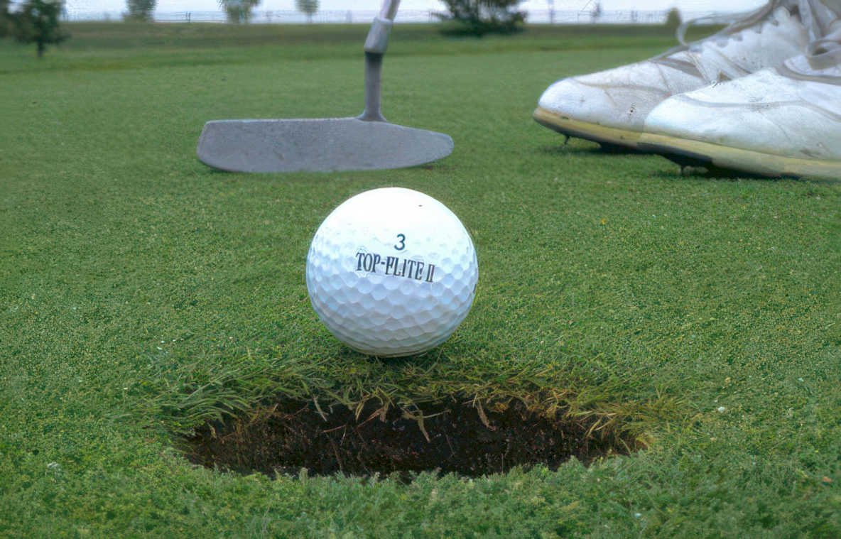 hole one golf Vintage A4 Photo Print