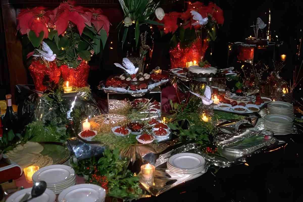 holiday table setting A4 Photo Print