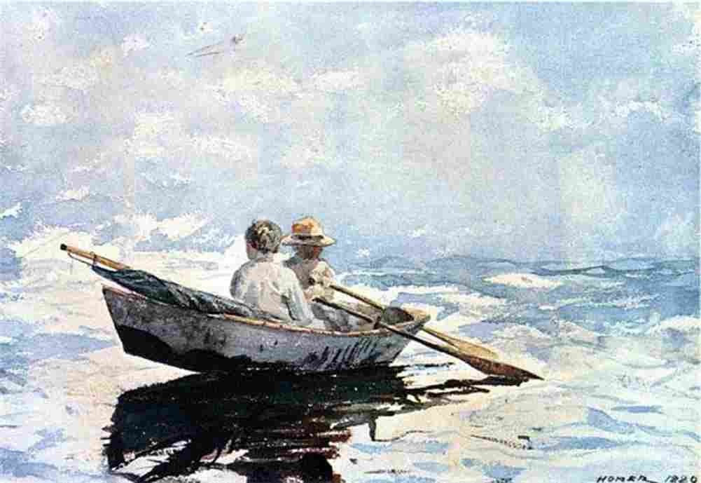 hom Row Boat Art A4 Photo Print