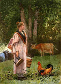 hom The Milk Maid Art A4 Photo Print